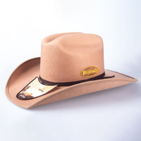 Dallas Felt Covered Western Hat - Caramel