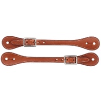 Straight Spur Straps Brown, Chestnut
