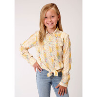 Girls Five Star Yellow Shirt