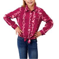 Girls Five Star Wine Aztec Shirt