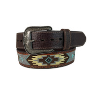 Mens 1.5&quot; Aztec Design Belt