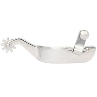 Stainless Steel Spur with 1" Band and 9 Point Rowel