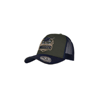 Dino High Profile Trucker Cap, Green / Navy