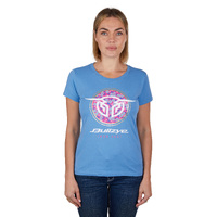 Womens Ditsy Tee, Heritage Blue