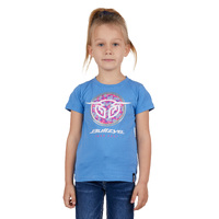 Girls Ditsy Tee, Heritage Blue