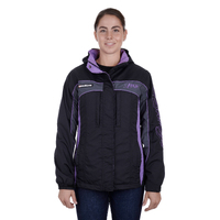 Womens Carla Jacket, Black/Purple