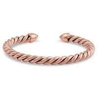 Roped in Rose Gold Cuff Bracelet