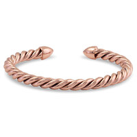 Roped in Rose Gold Cuff Bracelet