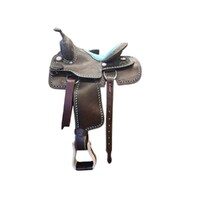 *SPECIAL ORDER* Barrel Race Saddle w/Opti Flex Tree - Turquoise