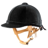 Velvet Covered Deluxe Helmet, Black