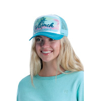 Turquoise Rodeo Logo Trucker Cap