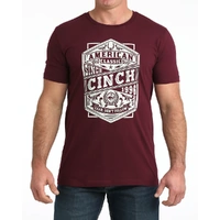 Mens American Classic T-Shirt, Burgundy