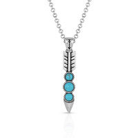 Free Falling Silver Arrow Necklace