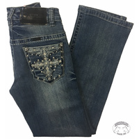 Girls Bling Cross Jeans