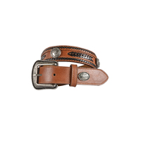 Kids Patrick Belt, Dark Tan