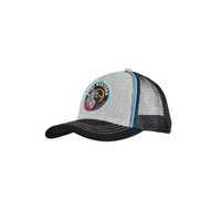 Kids Charlie Trucker Cap, Grey Marle