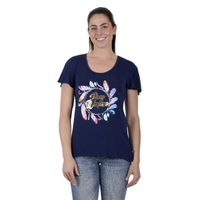 Womens Dylan Tee, Navy