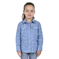 Girls Giselle Shirt, Chambray