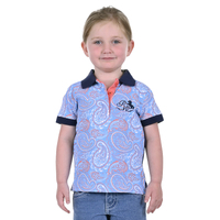 Girls Kelsey Polo, Navy/Multi