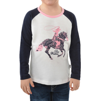 Girls Lucky Long Sleeve Raglan Tee