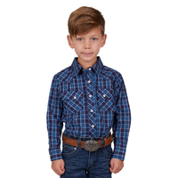 Boys Rowan Shirt, Navy/Red