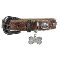 Tilly Dog Collar, Tan