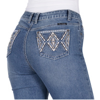 Womens Pam High Rise Boot Cut Jeans