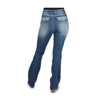 Womens Abbi High Waisted Boot Cut Jeans