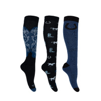 Riding Socks - 3 Pack - Blues