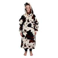 Kids Cow Print Snuggle Hoodie