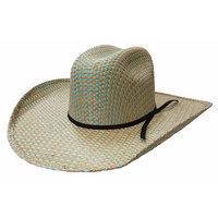 Rio Straw Hat, Turquoise