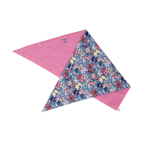 Carlee Double Sided Scarf, Rose / Blue Butterflies