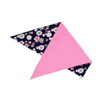 Carlee Double Sided Scarf, Rose / French Navy Floral