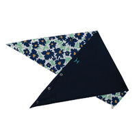 Carlee Double Sided Scarf, Navy/White Cosmos