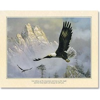 Poster - Eagle over Mountains