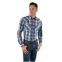 Mens Hendo Check Logo Shirt