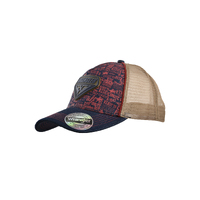 Kids Tough Enough Trucker Cap, Denim/Red