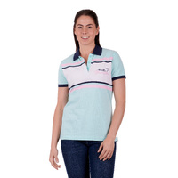 Womens Selena Polo, Aqua/Navy