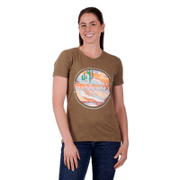 Womens Liana Tee, Khaki Marle