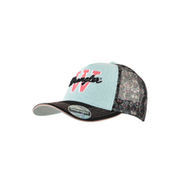 Holly Square Front Trucker Cap, Blue