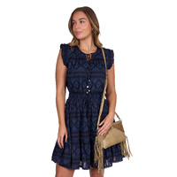 Womens Melinda Dress, Navy