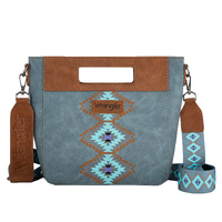 Inez Embroidery Clutch Bag, Blue