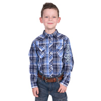 Boys Billy Check Logo Shirt
