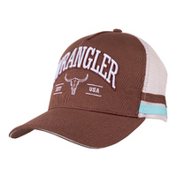 Taryn High Profile Trucker Cap, Brown