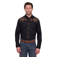 Mens Luke Embroidered Long Sleeve Shirt