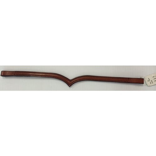 Replacement V Browband for western bridle [Colour: Chestnut]