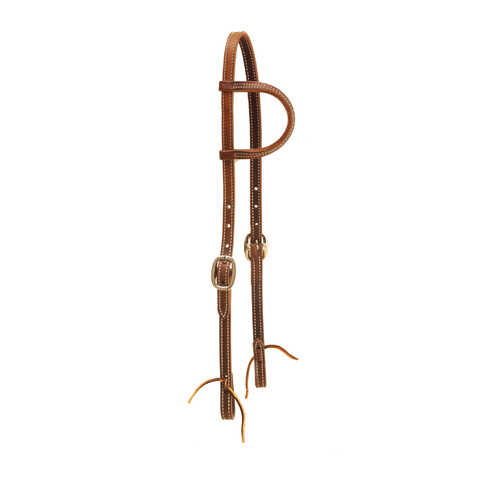 One Ear Double & Stitched  Leather Bridle