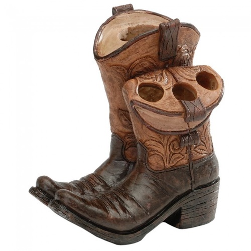 Cowboy Boots Toothbrush & Toothpaste Holder