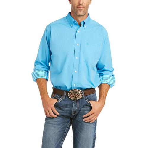 Mens WF Solid Pinpoint Classic, Hawaiian Ocean [Size: S]