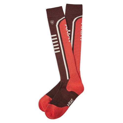 AriatTEK Slimline Performance Socks, Cocoa